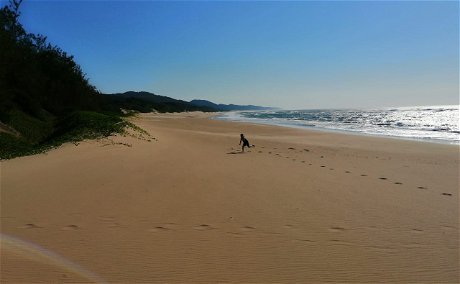 Playing on Cave Vidal Beach iSimangaliso