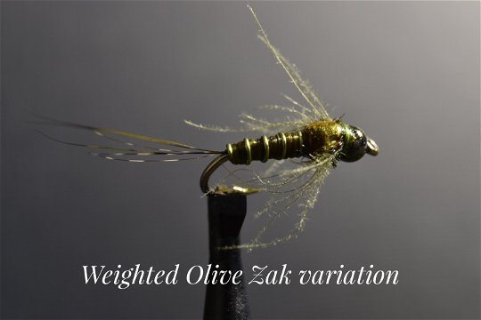 Weighted Olive Zak Variation by Alan Hobson, Wild Fly Fishing in the Karoo
