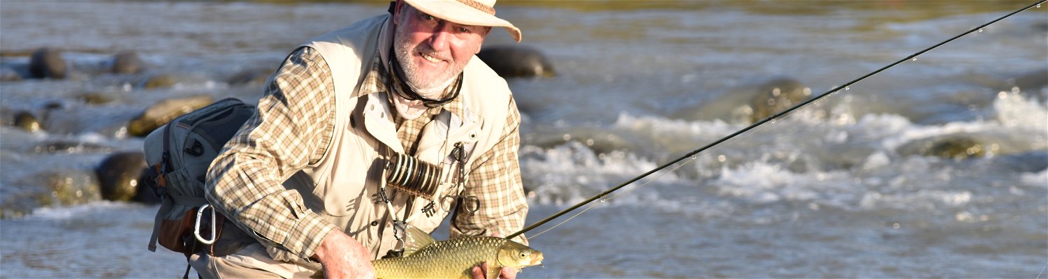 Alan Hobson fly fishing for yellowfish
