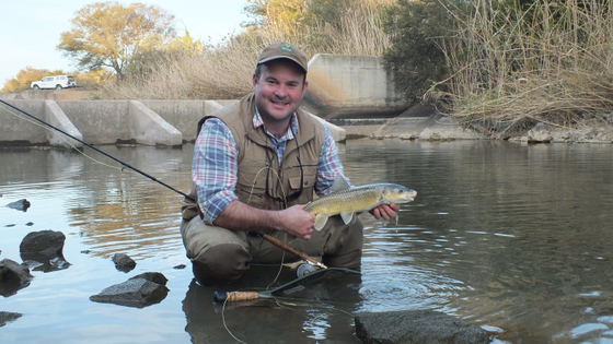 Yellowfish, Wild Fly Fishing in the Karoo, South Africa Yellowfish, Wild Fly Fishing in the Karoo, South Africa