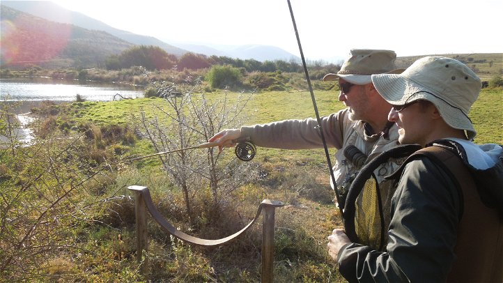 Guided fly fishing for trout in Somerset East, Eastern Cape, South Africa