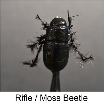 rifle beetle, moss beetle, speciality flies, Alan Hobson flies, Sterkies secrets, Fly fishing