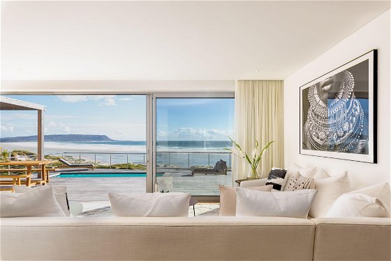 Cape Beach Villa lounge and view