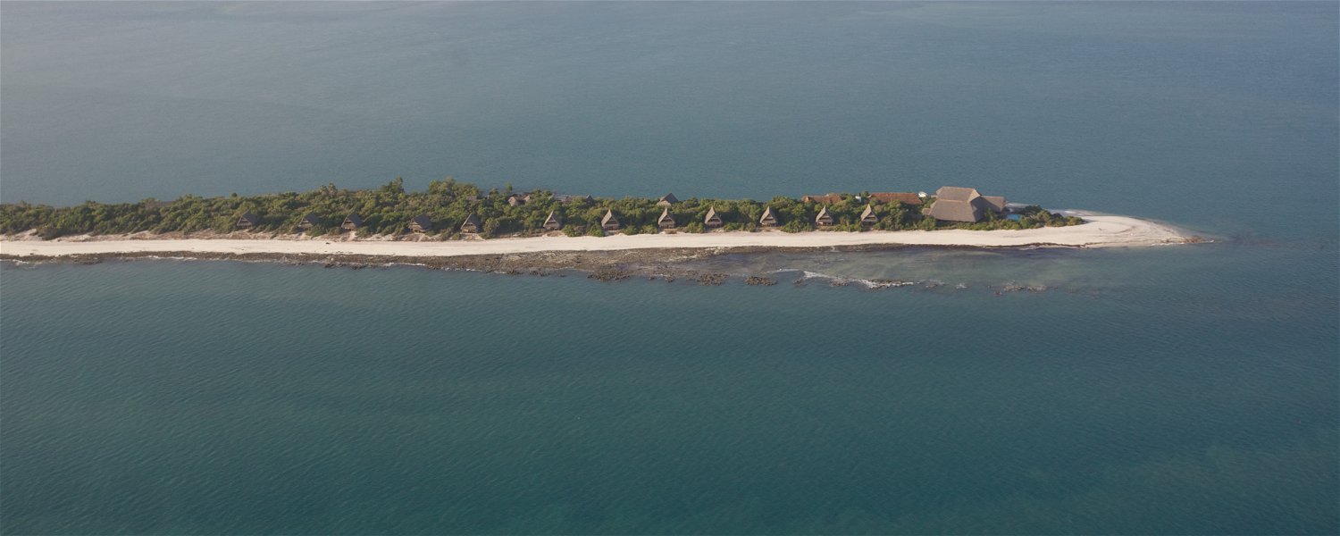 Arial footage of Lazy Lagoon Island 
