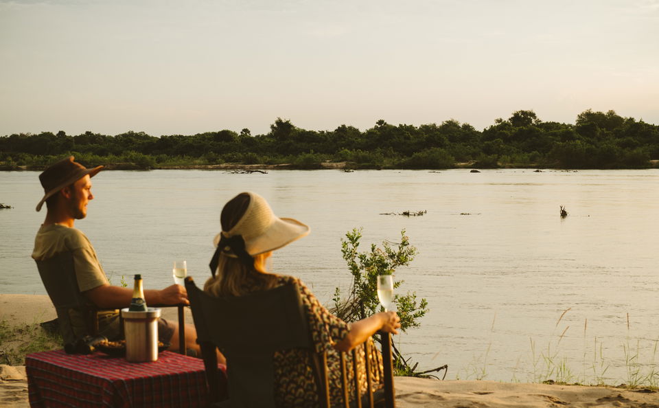 Sundowners along the Rufiji