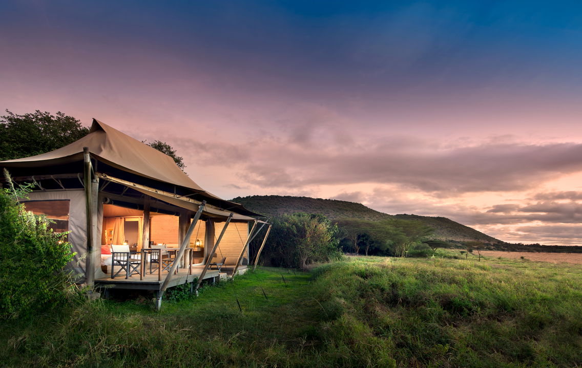superior view tent exterior at andBeyond Kichwa Tembo Camp Kenya Masai Mara