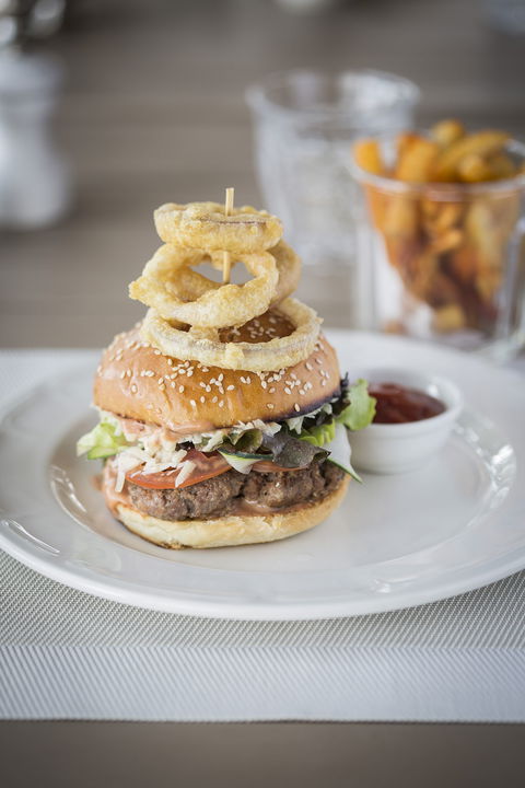 gourmet burger served at Angama Mara Kenya Masai Mara