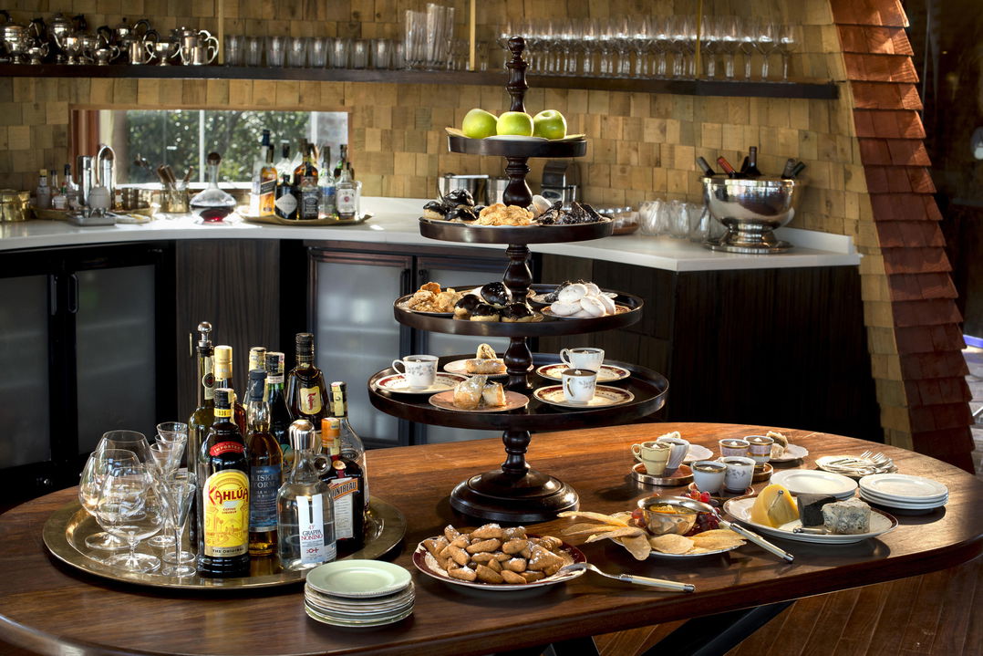 food spread for guests at Angama Mara Kenya Masai Mara