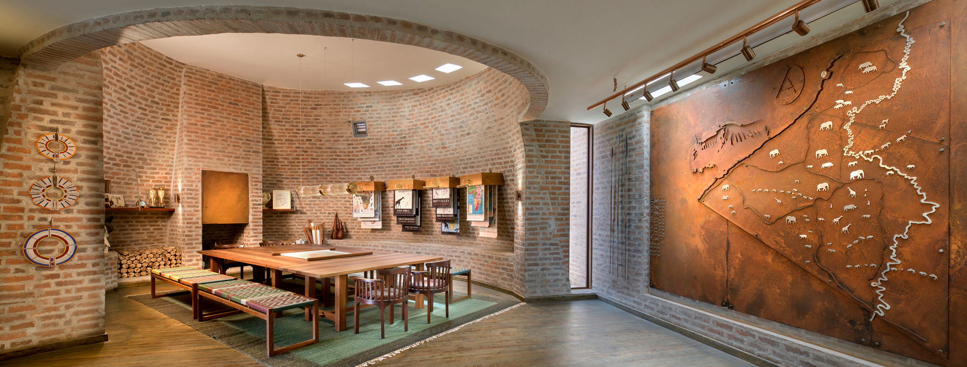 view of the library at Angama Mara Kenya Masai Mara