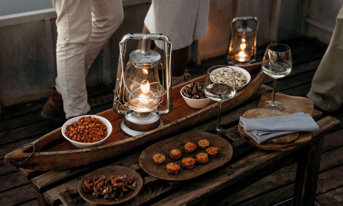 food plated and served to guests at Belmond Eagle Island Lodge