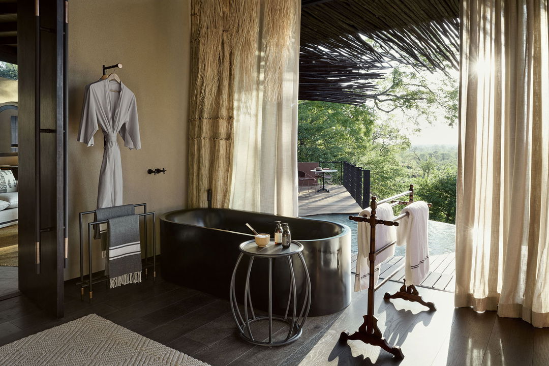 view of bathroom in suite by Chichele Presidential Camp Zambia