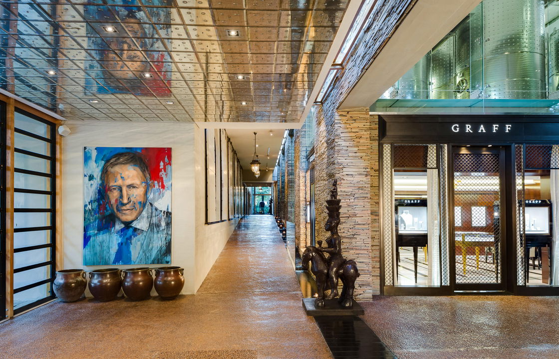 shop and gallery facilities on Delaire Graff luxury Wine Estate Franschhoek