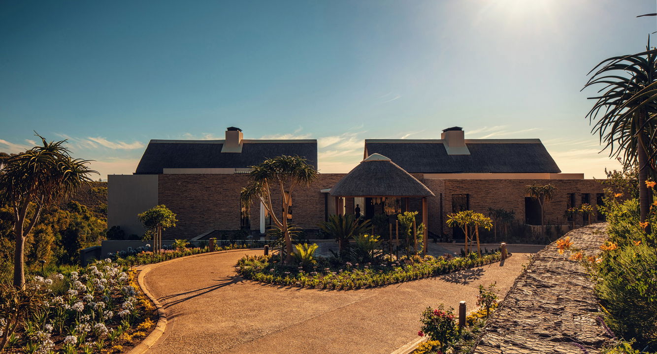 outside view of Owners villa at Delaire Graff 