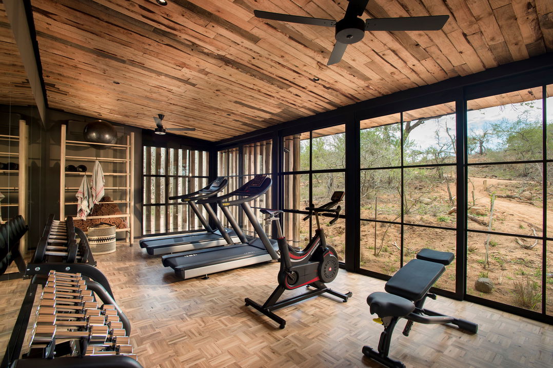 gyn facilities with view of bush at &Beyond Tengile River Lodge Sabi Sands