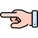 hand pointing icon