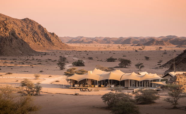 aerial view of hoanib camp Namibia skeleton coast aerial view of hoanib camp Namibia skeleton coast