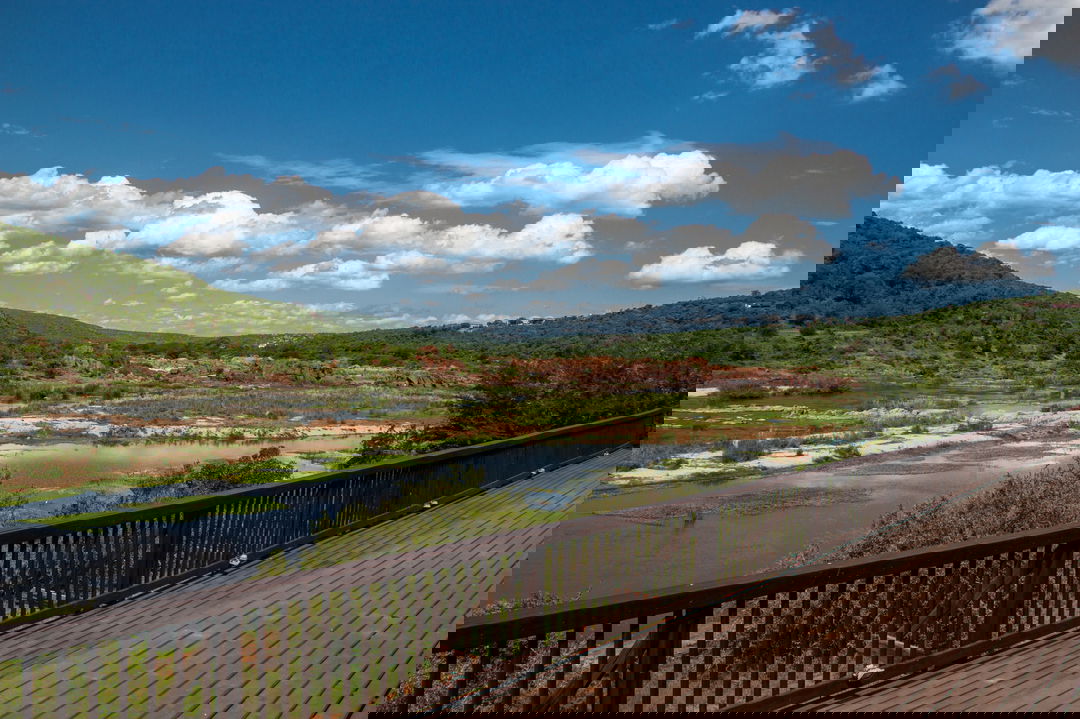 view of the river from the deck of Kambaku golf course
