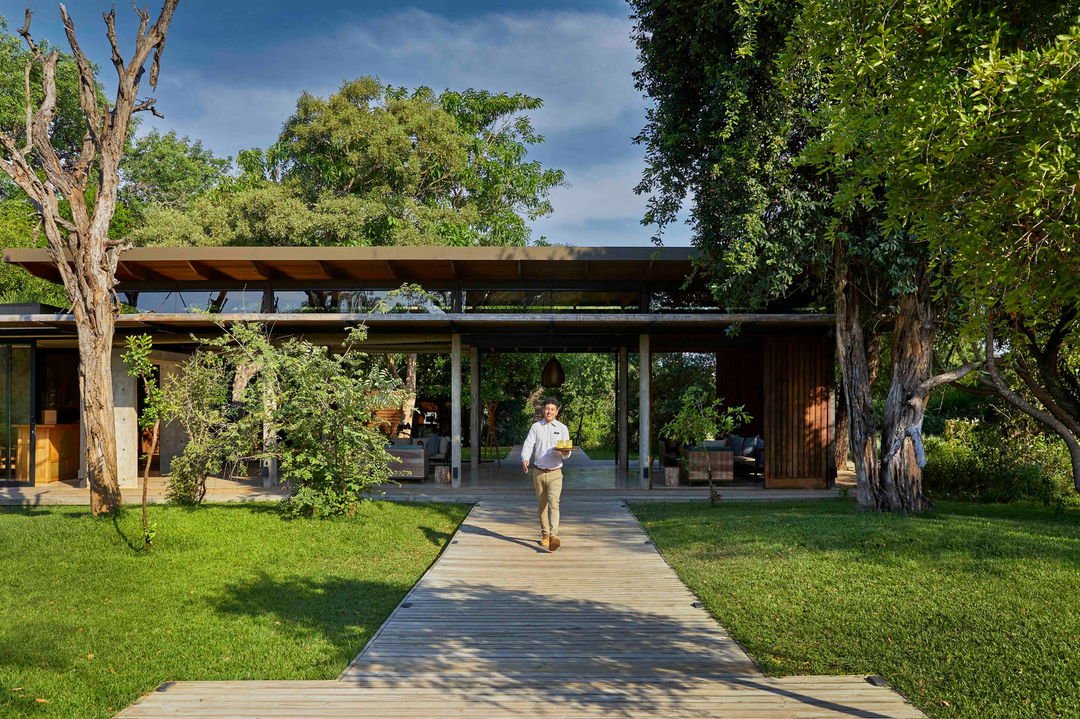 arrival reception at ivory lodge by Lion Sands Game Reserve