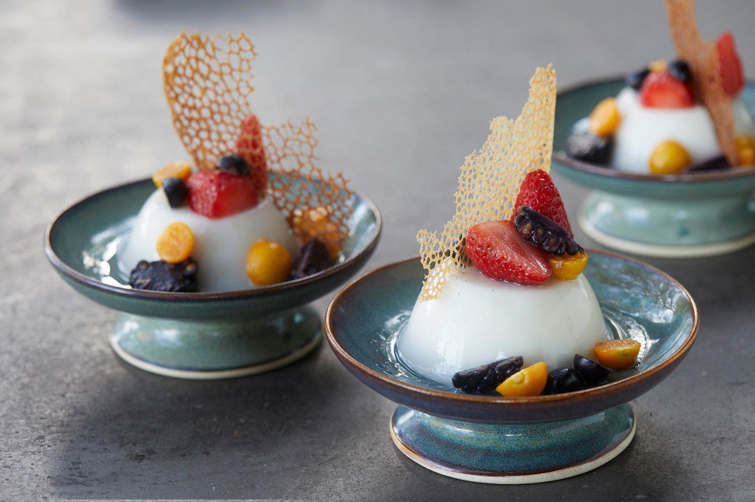 desert dishes plated at ivory lodge by Lion Sands Game Reserve