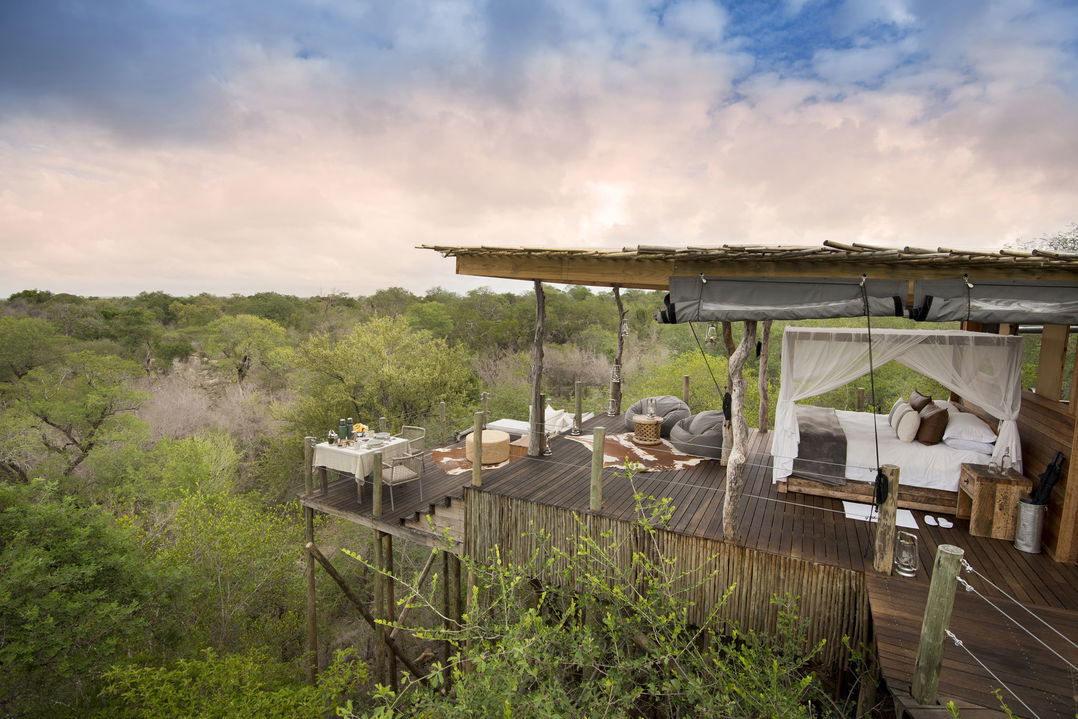 view of Kingston treehouse lion sands from the side