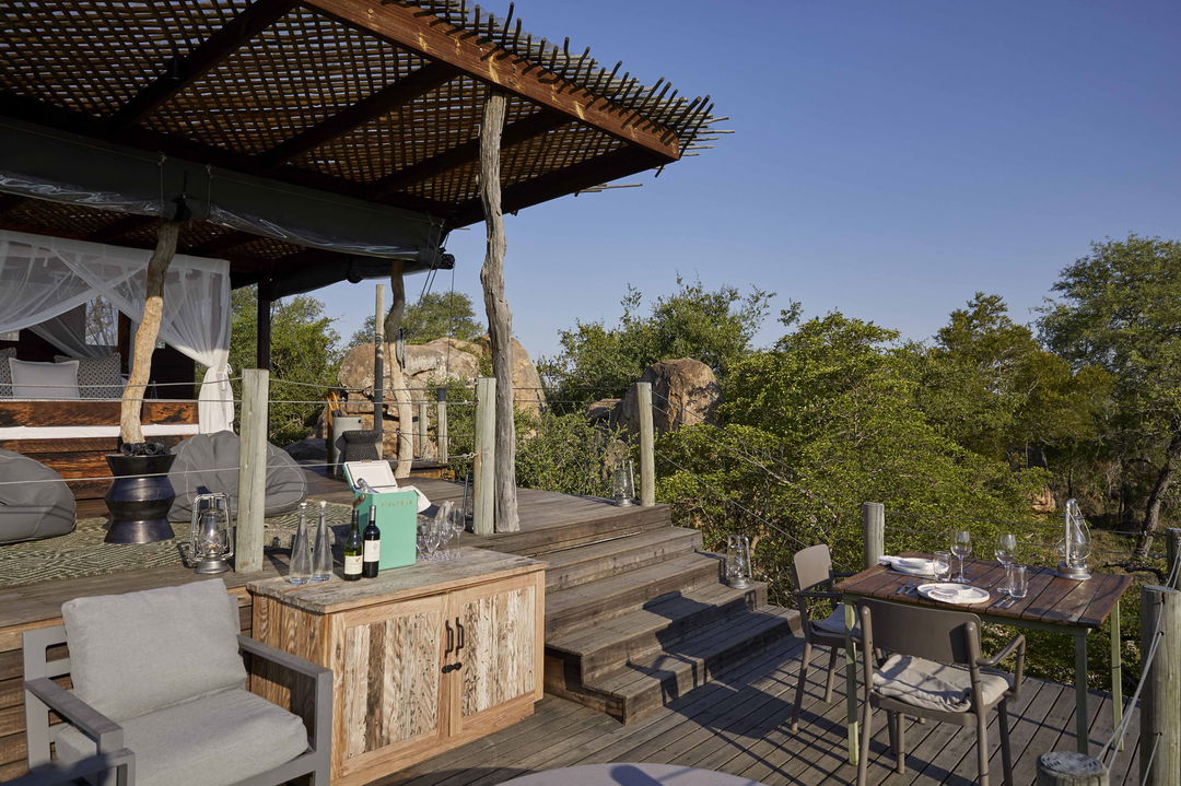 top deck at Kingston treehouse lion sands