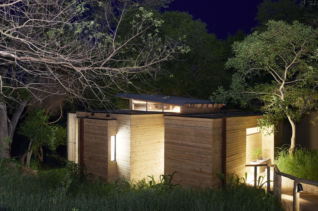 evening view of spa at Narina lodge lion sands