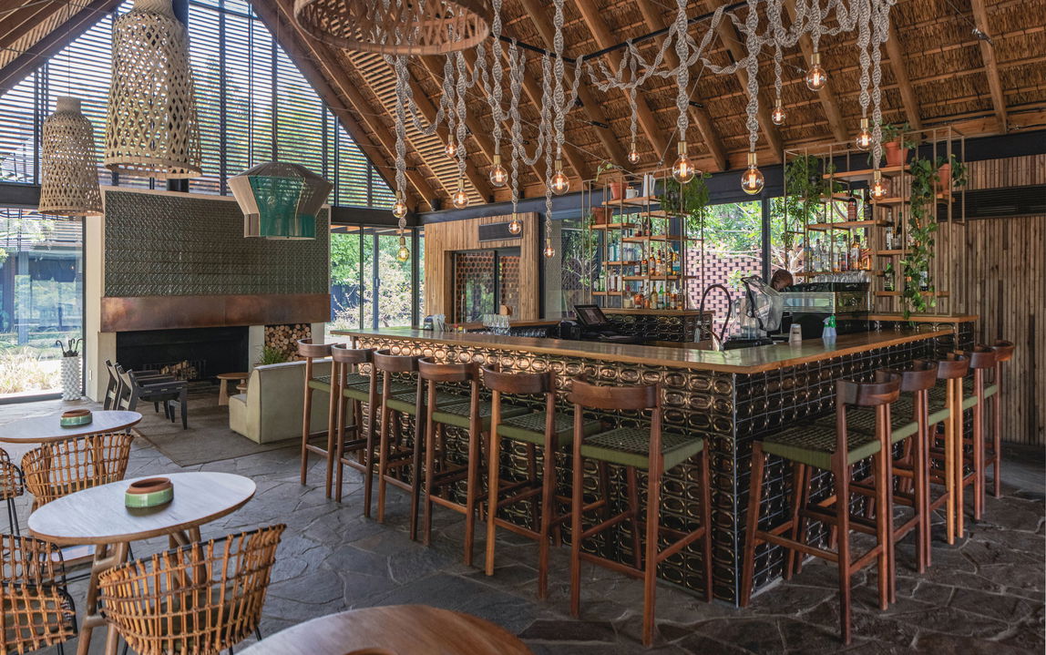 bar facility at River lodge Lion Sands