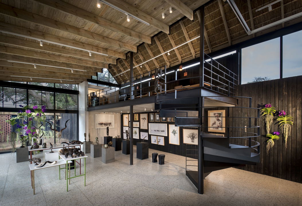 art gallery at river lodge lion sands