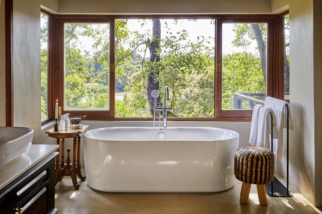 view of bathroom at Tinga lodge suite lion sands