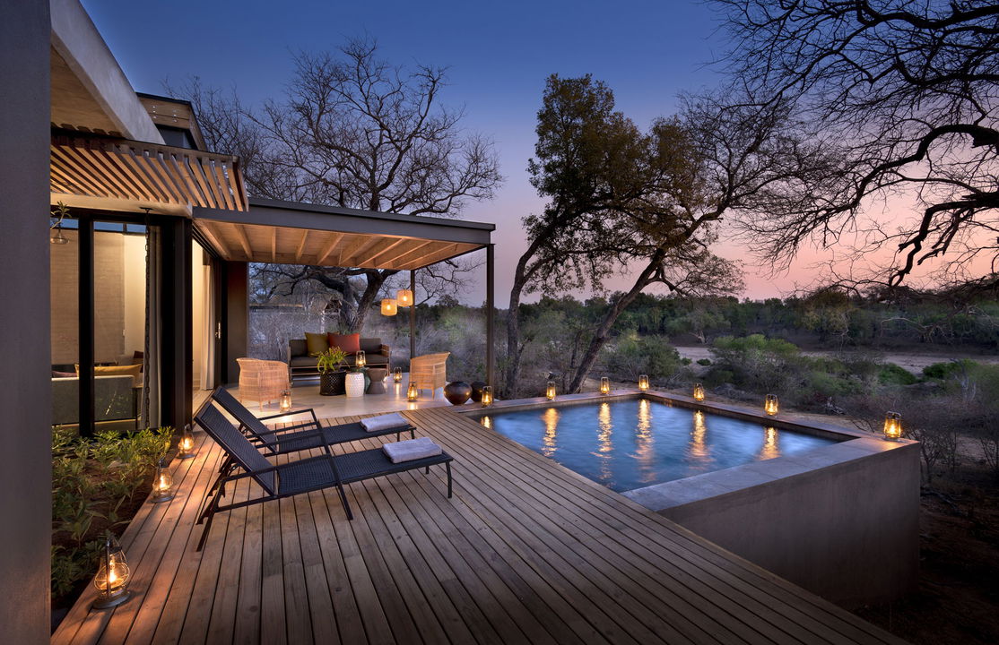 private pool at ivory lodge villa Lion Sands Game Reserve