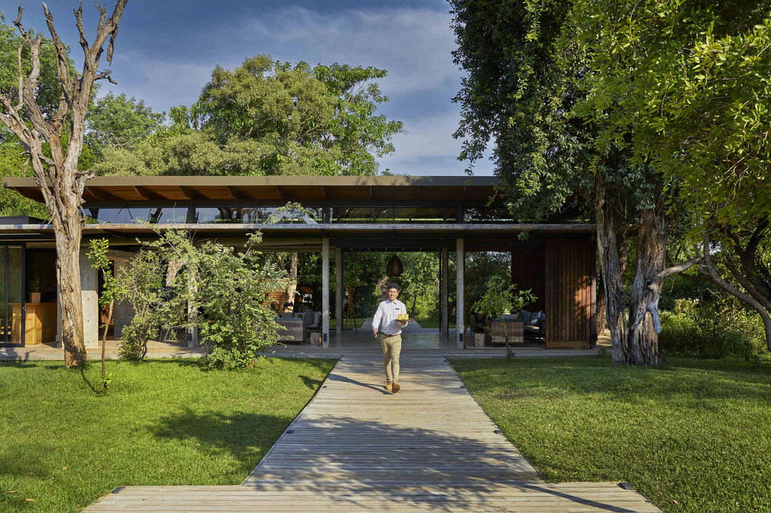 arrival reception at ivory lodge by Lion Sands Game Reserve