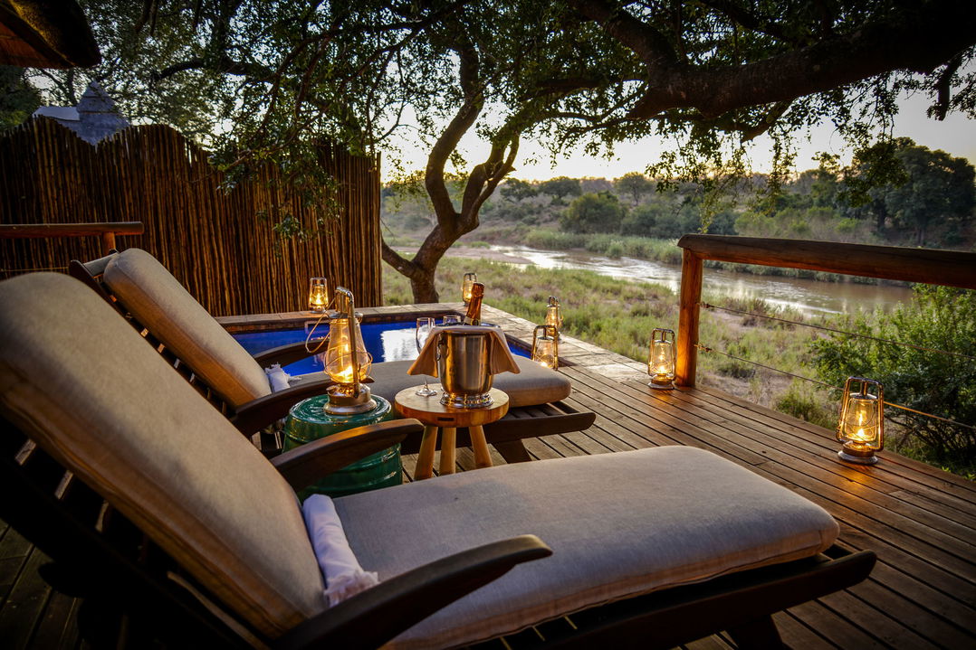 Nerina lodge suite private deck and pool by Lion Sands Game Reserve