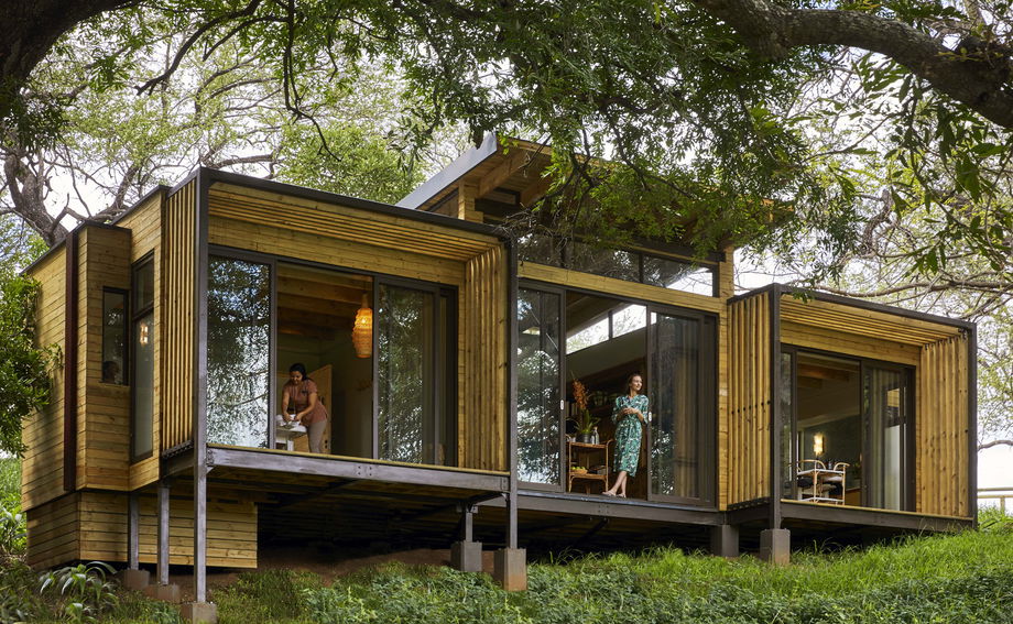 exterior view of spa at Nerina lodge Lion Sands Game Reserve