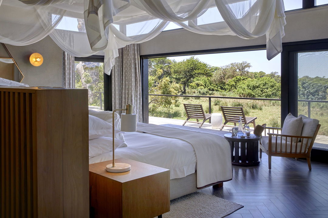 interior view of suite at River lodge Lion Sands Game Reserve