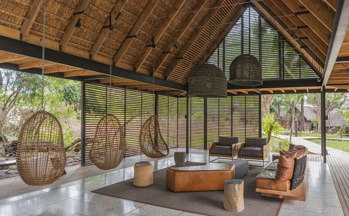 river lodge suite area at Lion Sands Game Reserve