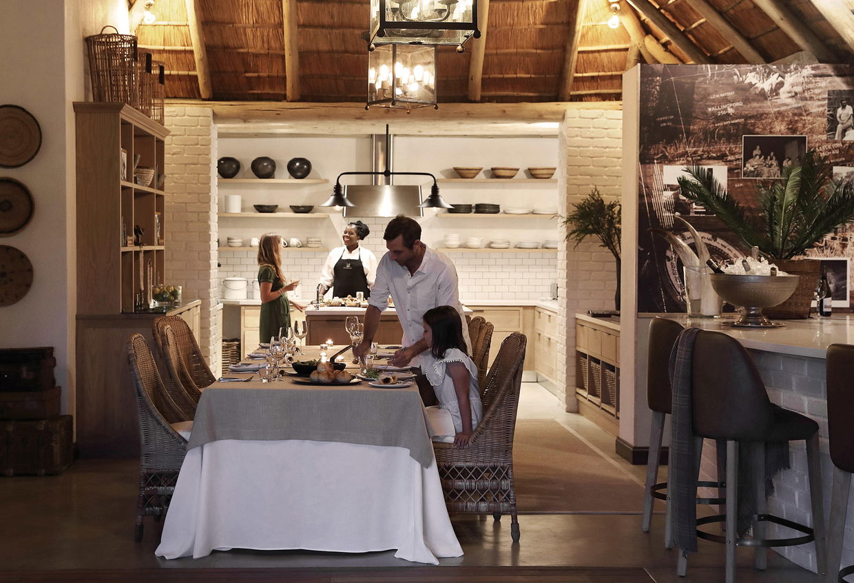 private supper at chefs table by pioneer camp of Londolozi game reserve