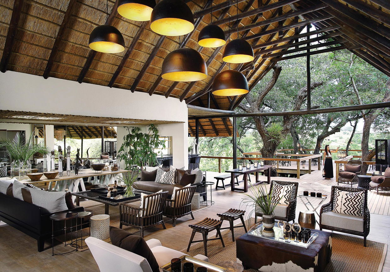 main guest area of Londolozi Tree Camp