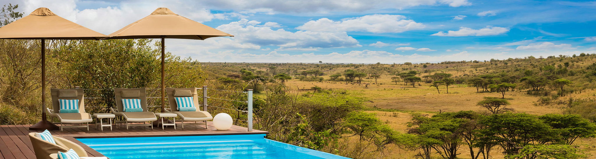 view of the swimming pool amenities at Mahali Mzuri Kenya Masai Mara