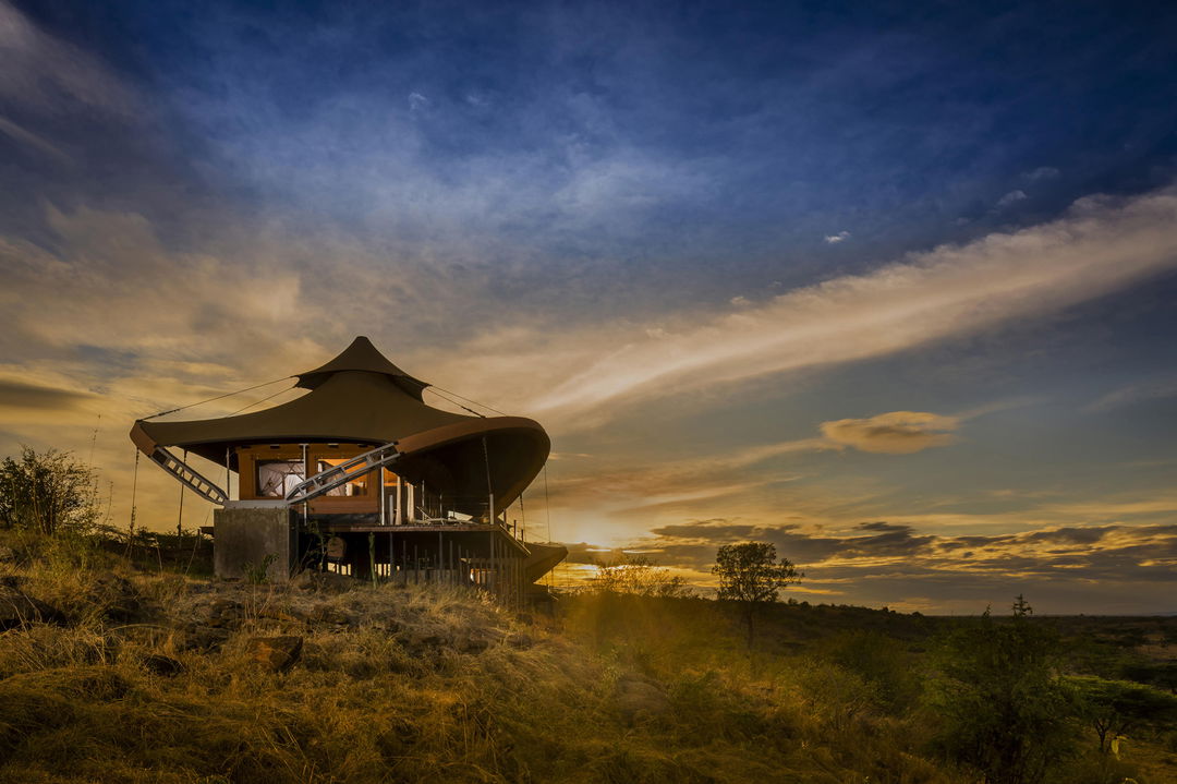 exterior view of a superior suite at Mahali Mzuri Kenya Masai Mara