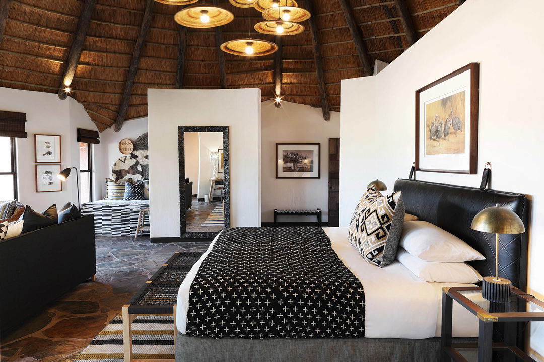 view of bedroom at MalaMala Main Game lodge
