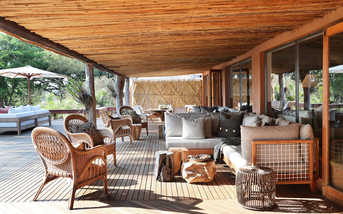 view of main sun deck at MalaMala Main Game lodge