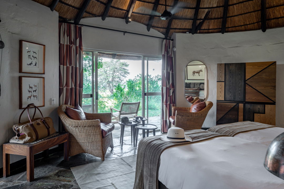 view of bush outside from room at Sable Camp MalaMala