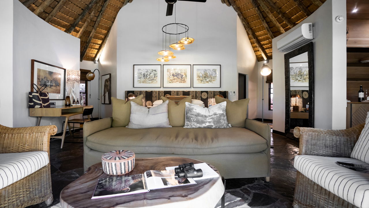 inside a room of Sable Camp MalaMala