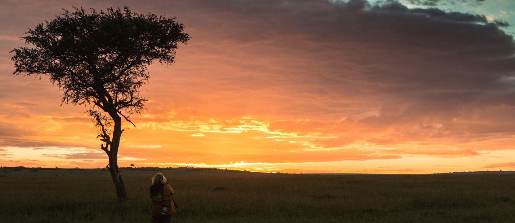sunset in the Olare Motorogi conservancy near Mara Plains Camps Kenya