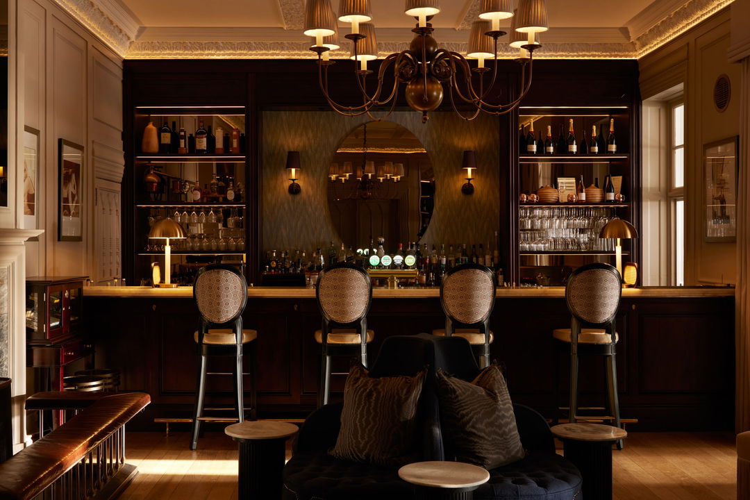 bar area with stools at Mount Nelson Hotel Cape Town