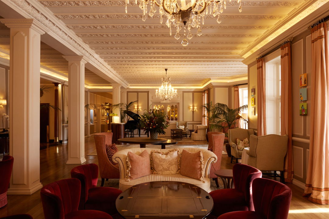 main lounge of Mount Nelson Hotel Cape Town