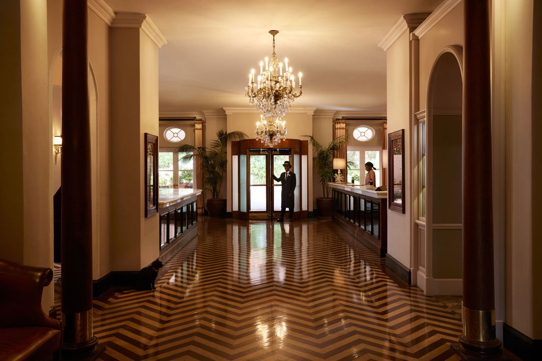 reception area of Mount Nelson hotel Cape Town