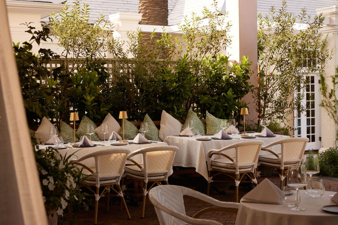 table set for guests at Mount Nelson Hotel Cape Town