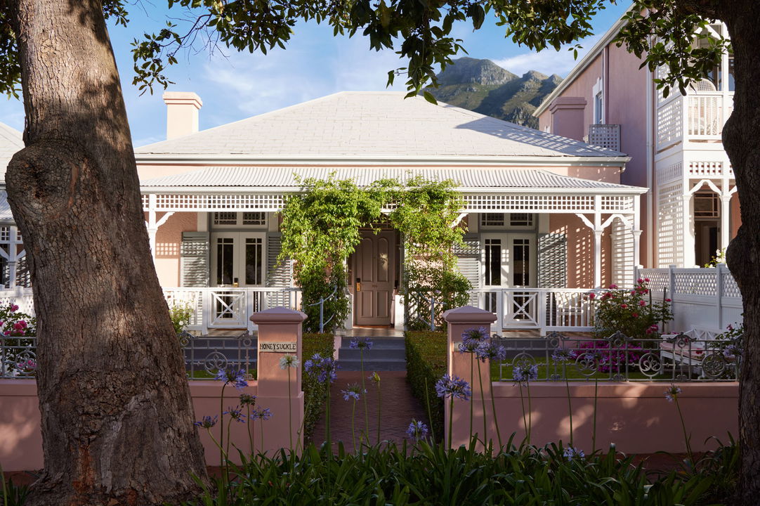 street view of entrance to luxury cottage at Mount Nelson Hotel Cape Town