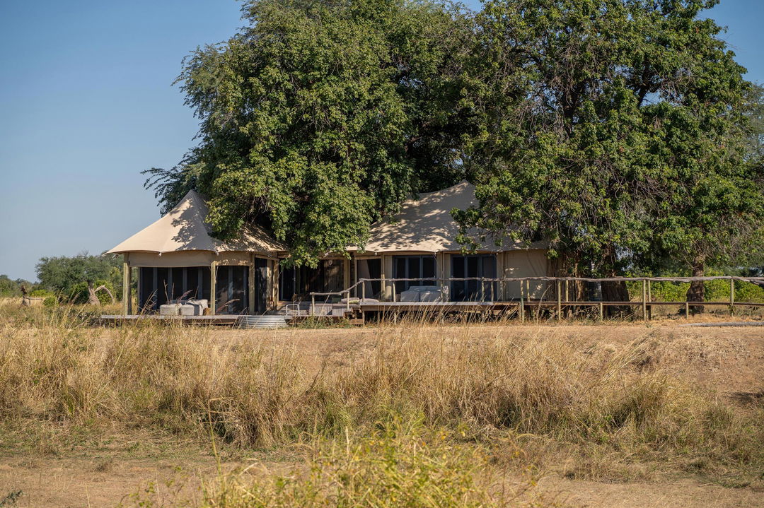 exterior view of the tented suites at Nyamatusi Camps Mana Pools Zimbabwe 